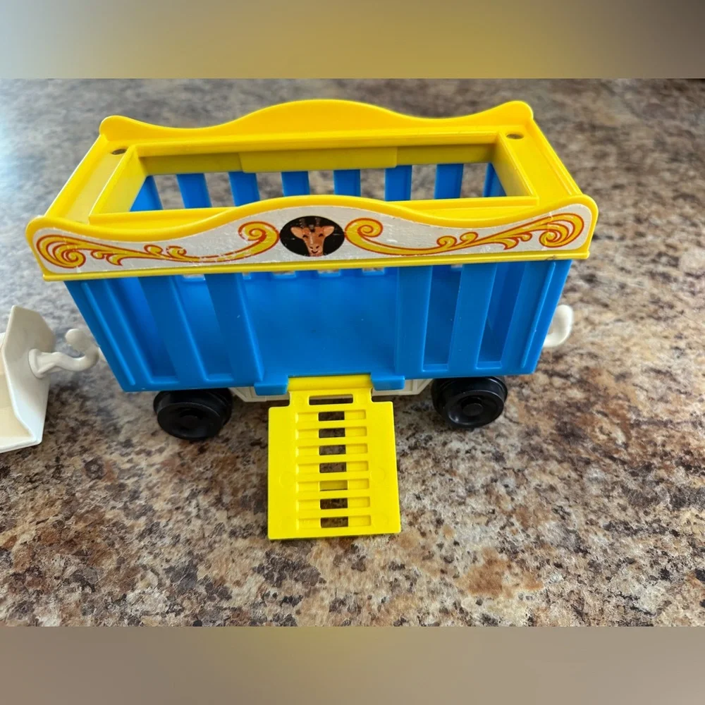 Vintage Fisher-Price Colorful Circus Train Set